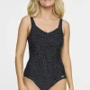 Baddräkt Carole - Black/white dots