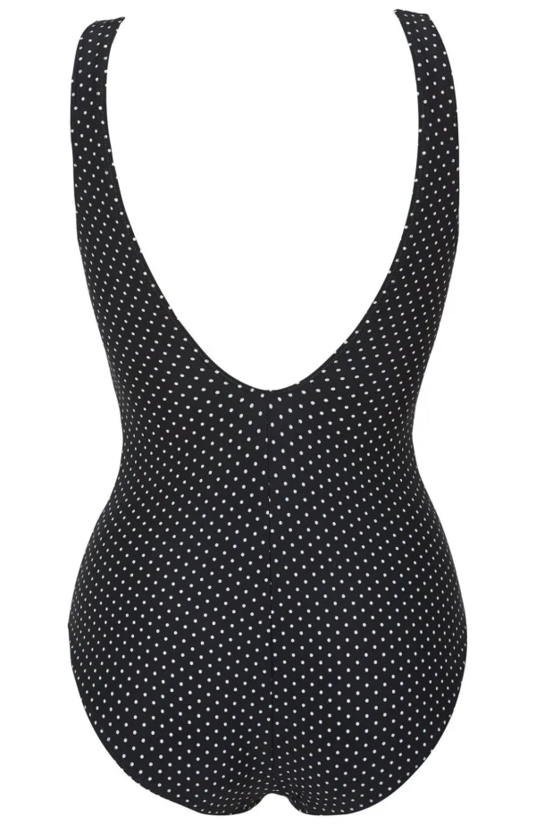 Baddräkt Carole - Black/white dots