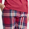Flanellpyjamasbyxor - Cranberry
