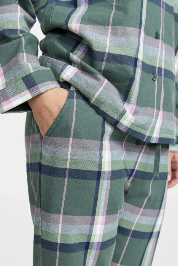 Flanellpyjamasbyxor - Forest green