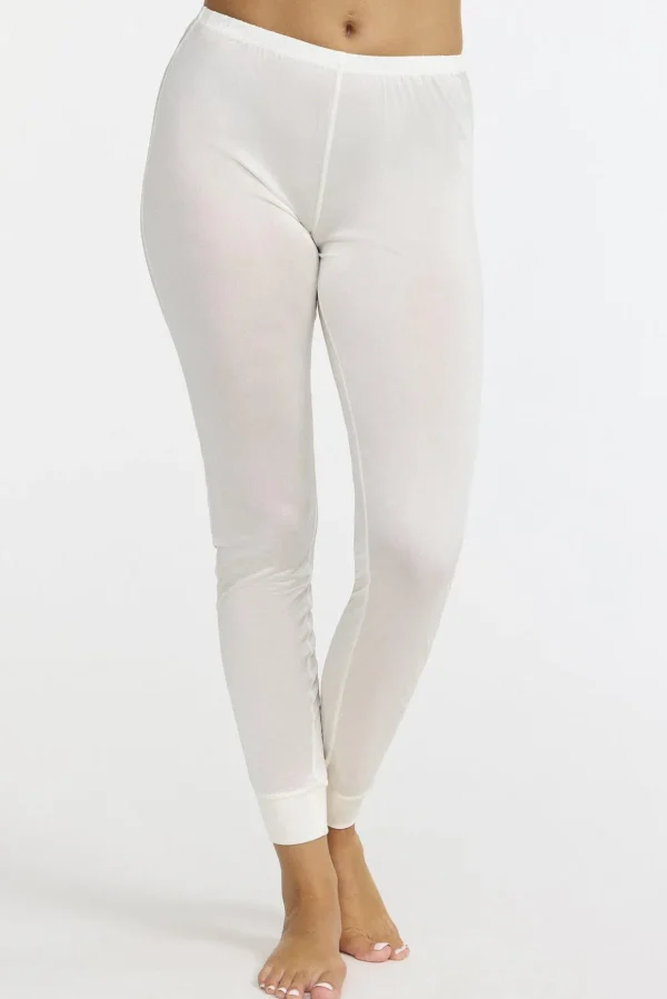 Leggings i siden - Ivory