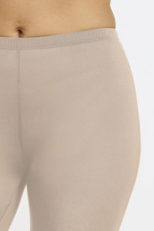 Leggings i siden - Nougat
