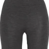 Mamelucker i merinoull/siden Wilma - Dark grey melange