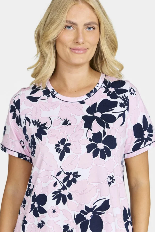 Nattlinne - Navy/pink