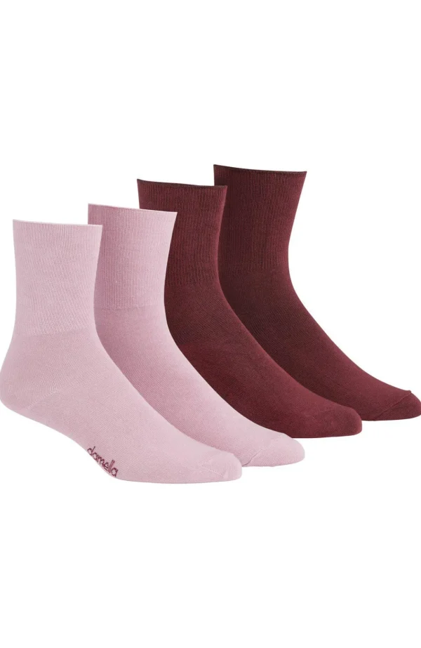 2 - Pack Sömlösa Strumpor - Ruby/pink