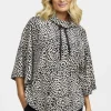 Poncho - Beige/black