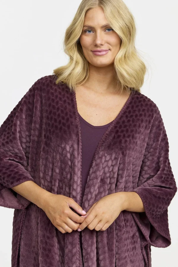 Poncho - Dark plum
