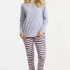 Pyjamas - Navy/pink