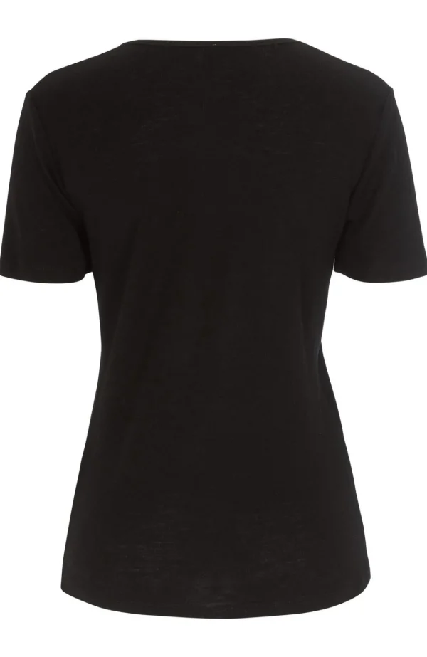 T-shirt i Merinoull Victoria - Black